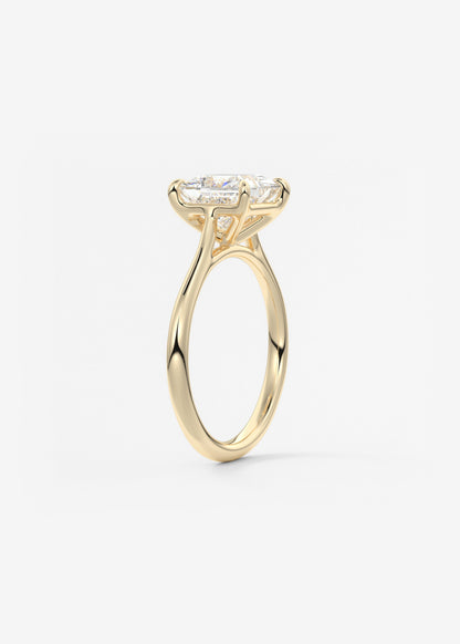 Princess Cathedral Lab Grown Diamond Engagement Ring
