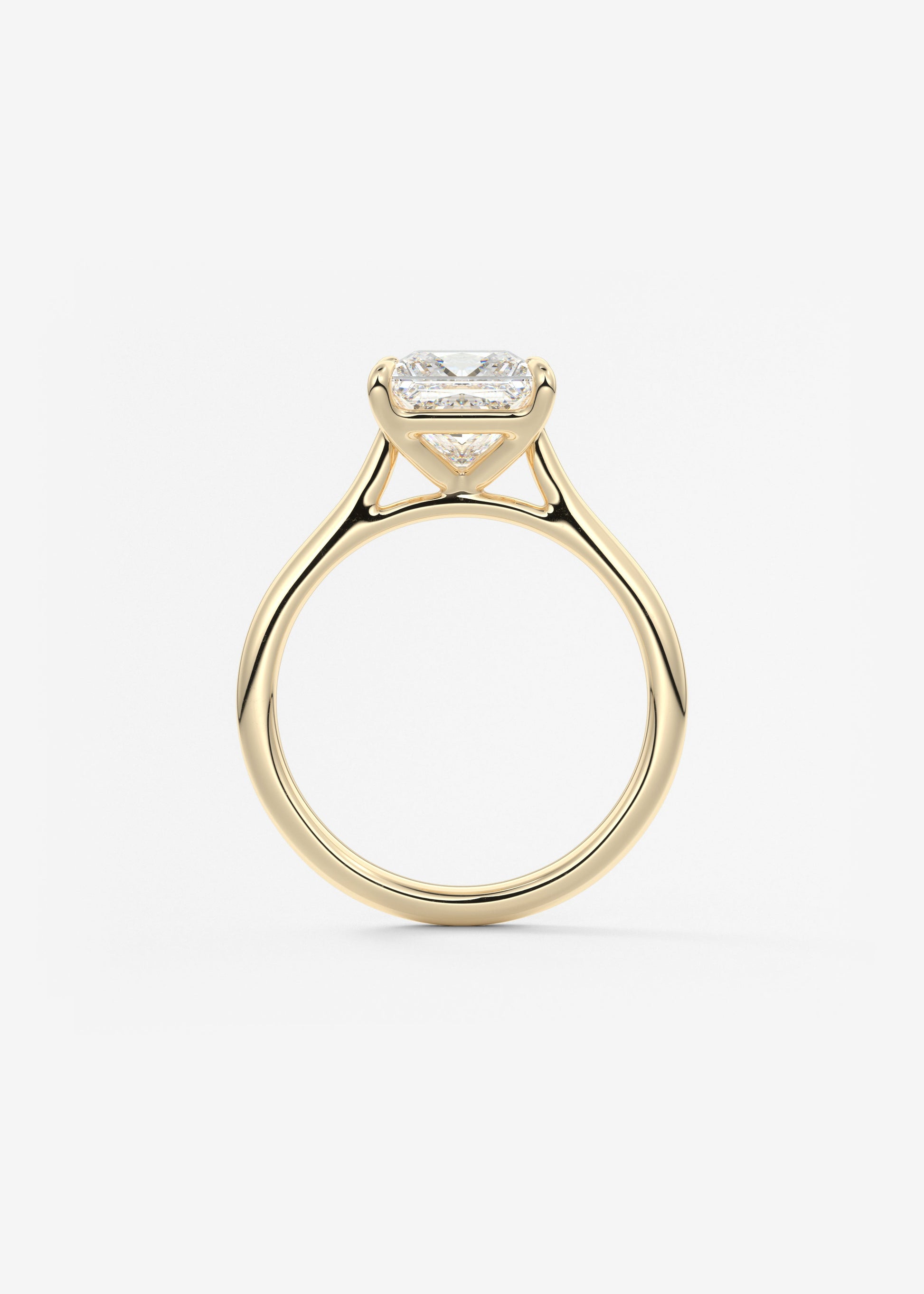Princess Cathedral Lab Grown Diamond Engagement Ring