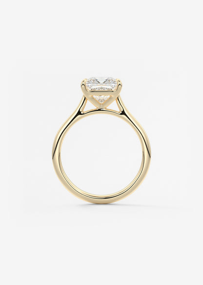 Princess Cathedral Lab Grown Diamond Engagement Ring