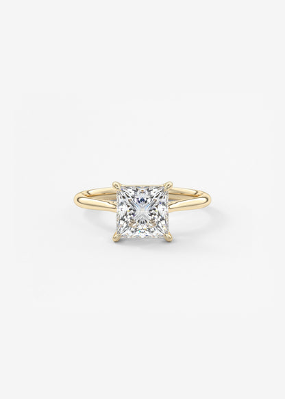 Princess Cathedral Lab Grown Diamond Engagement Ring