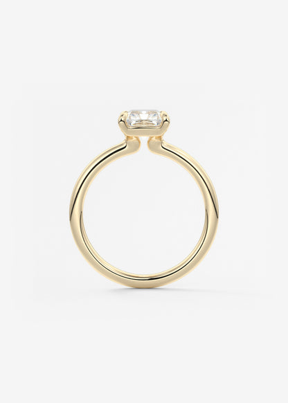 Radiant Hidden Halo Lab Grown Diamond Engagement Ring